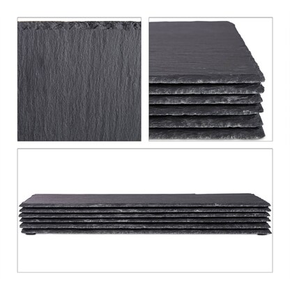 Artikelbild 8 für relaxdays Schieferplatten anthrazit 40,0 x 30,0 cm, 6 St., Artikelnummer 361541