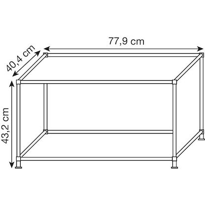 Artikelbild 2 für viasit Aktenregal System4 anthrazit 77,9 x 40,4 x 43,2 cm, 1 St., Artikelnummer 135549