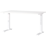 Artikelbild 1 für GERMANIA Mailand höhenverstellbarer Schreibtisch weiß rechteckig, C-Fuß-Gestell weiß 140,0 x 80,0 cm, Artikelnummer 136216