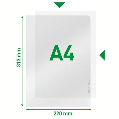 Artikelbild 8 für LEITZ Sichthüllen 4020 DIN A4 glasklar glatt 0,16 mm, 100 St., Artikelnummer 124057