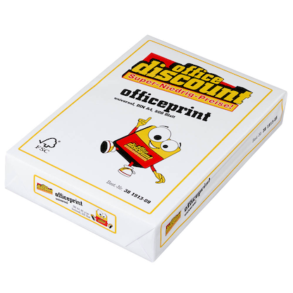 Artikelbild 6 für office discount Kopierpapier officeprint universal DIN A4 80 g/qm 500 Blatt, Artikelnummer 381913
