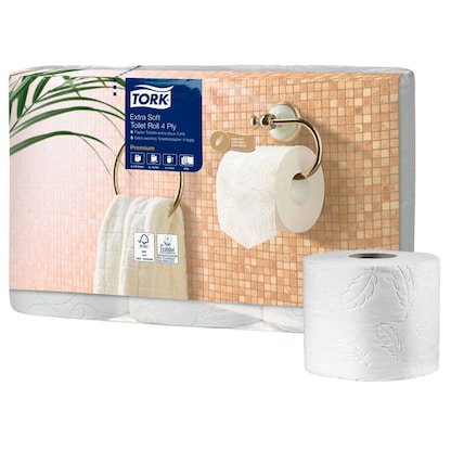 Artikelbild für TORK Toilettenpapier T4 Premium Extra Soft 4-lagig, 42 Rollen, Artikelnummer 289033