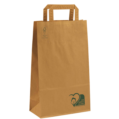 Artikelbild 2 für VP Papier-Tragetaschen braun 22,0 x 36,0 cm, 50 St., Artikelnummer 153609