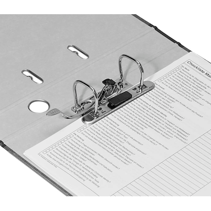 Artikelbild 5 für office discount Ordner schwarz marmoriert Karton 5,0 cm DIN A4, 1 St., Artikelnummer 501502