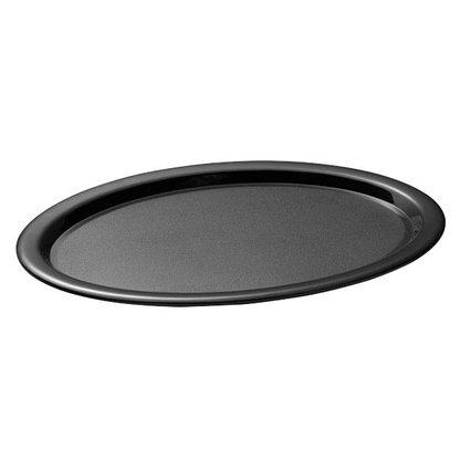 Artikelbild für APS Tablett KAFFEEHAUS schwarz rund 21,5 x 28,5 cm, Artikelnummer 199418