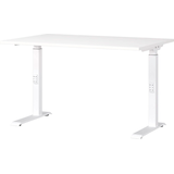 Artikelbild 1 für GERMANIA Mailand höhenverstellbarer Schreibtisch weiß rechteckig, C-Fuß-Gestell weiß 120,0 x 80,0 cm, Artikelnummer 136297