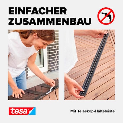 Artikelbild 6 für tesa Fliegengitter Insect Stop Alu anthrazit 0,6-0,95 x 2,2 m, Artikelnummer 619144