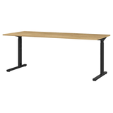 Artikelbild 1 für GERMANIA Profi 3.0 höhenverstellbarer Schreibtisch grandson-eiche rechteckig, C-Fuß-Gestell schwarz 180,0 x 80,0 cm, Artikelnummer 166423