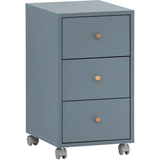 Artikelbild 1 für MÖBELPARTNER 500 Rollcontainer blaugrau 3 Auszüge 32,6 x 39,1 x 59,7 cm, Artikelnummer 823852