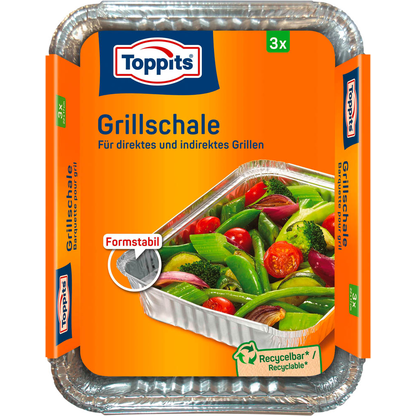 Artikelbild für Toppits Aluschalen Grillschale silber 17,0 x 22,0 cm, 3 St., Artikelnummer 441806
