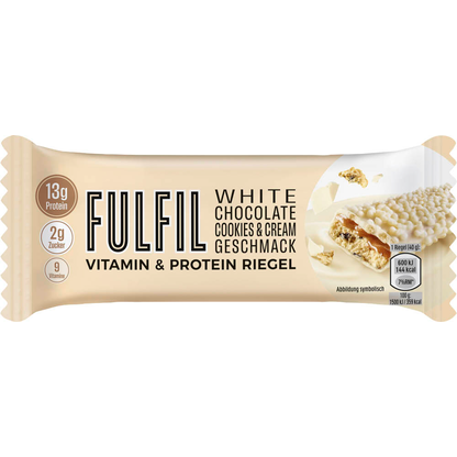 Artikelbild für FULFIL White Chocolate Cookies & Cream Proteinriegel 40,0 g, Artikelnummer 575619
