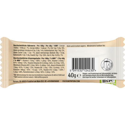 Artikelbild 3 für FULFIL White Chocolate Cookies & Cream Proteinriegel 40,0 g, Artikelnummer 575619