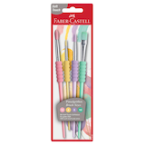Artikelbild 1 für FABER-CASTELL Pastell Pinsel-Set Größe 4, 8, 10, 12, 4-teilig, Artikelnummer 158214
