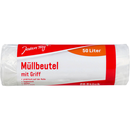 Artikelbild für Jeden Tag Müllbeutel 50,0 l transparent, 20 St., Artikelnummer 149098