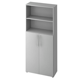 Artikelbild 1 für HAMMERBACHER Regalschrank 4770, V4770/5/5/BM lichtgrau 80,0 x 34,6 x 188,0 cm, 1 St., Artikelnummer 861810