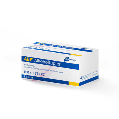 Artikelbild 3 für Meditrade® Alkoholtupfer ABE® 4465 weiß, 100 St., Artikelnummer 562849