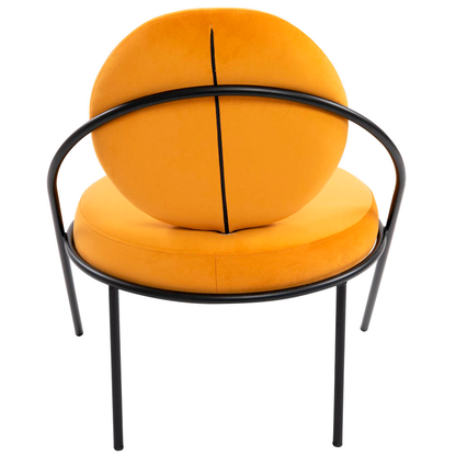 Artikelbild 4 für meet powered by PAPERFLOW Sessel SATURNE safran schwarz Stoff 70,0 x 73,0 x 88,0 cm, 1 St., Artikelnummer 231526