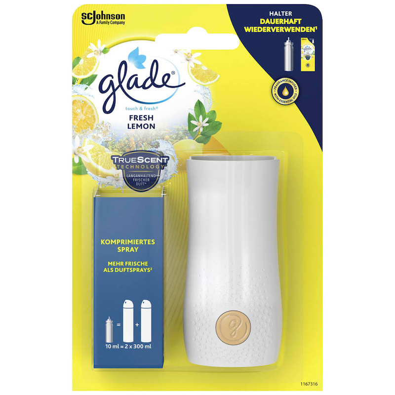 glade Duftspender touch & fresh® FRESH LEMON Citrus 10 ml, 1 Set