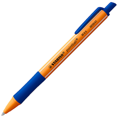Artikelbild für STABILO Kugelschreiber pointball orange, Schreibfarbe: blau, 1 St., Artikelnummer 107540