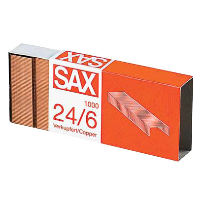 Artikelbild für sax design Heftklammern 24/6, 1.000 St., Artikelnummer 385963