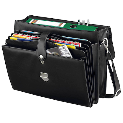 Artikelbild 2 für Alassio Aktentasche FORTE Lederimitat schwarz 92011, Artikelnummer 823062