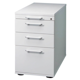 Artikelbild 1 für HAMMERBACHER Solid Standcontainer lichtgrau 4 Auszüge Kunststoff-Relinggriff silber 42,8 x 80,0 x 72,0 - 76,0 cm, Artikelnummer 984476