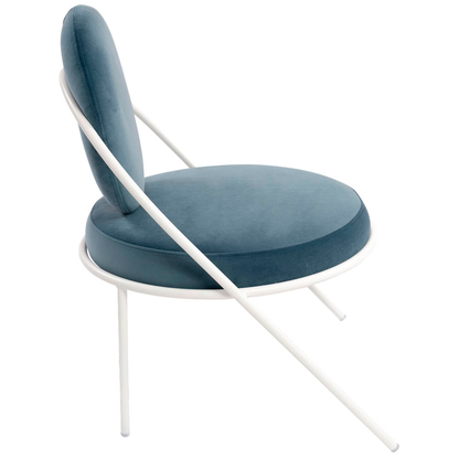 Artikelbild 2 für meet powered by PAPERFLOW Sessel SATURNE blau weiß Stoff 70,0 x 73,0 x 88,0 cm, 1 St., Artikelnummer 231429