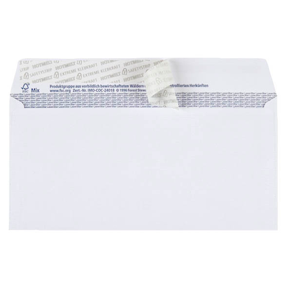 Artikelbild 3 für BONG Briefumschläge TopSTAR DIN lang mit Fenster hochweiß haftklebend 250 St., Artikelnummer 121210