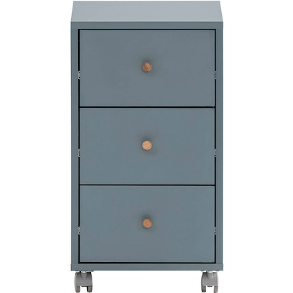 Artikelbild 4 für MÖBELPARTNER 500 Rollcontainer blaugrau 3 Auszüge 32,6 x 39,1 x 59,7 cm, Artikelnummer 823852