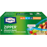 Artikelbild 1 für Toppits Gefrierbeutel ZIPPER 1,0 l, 28 St., Artikelnummer 441818