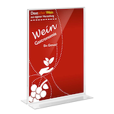 Artikelbild 1 für SIGEL gerade Tischaufsteller DIN A4 beidseitig, 1 St., Artikelnummer 113550