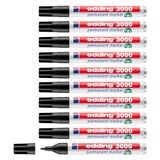 Artikelbild 1 für AKTION: edding 3000 Permanentmarker schwarz 1,5 - 3,0 mm, 10 St., Artikelnummer 103143