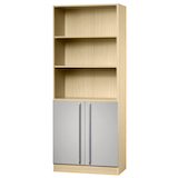 Artikelbild 1 für HAMMERBACHER Regalschrank Sira, V7700/3/S/RE ahorn, silber 80,0 x 42,0 x 200,4 cm, 1 St., Artikelnummer 199166