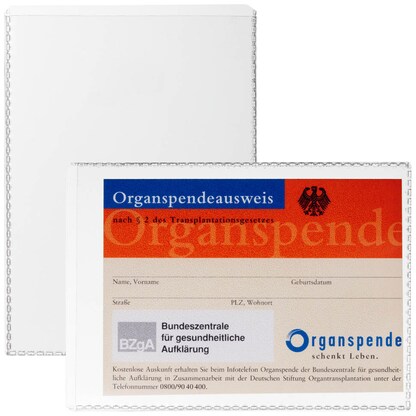 Artikelbild für DURABLE Dokumentenhüllen transparent 10,5 x 7,4 cm, 10 St., Artikelnummer 584391