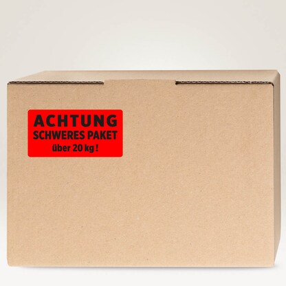 Artikelbild 3 für AVERY Zweckform Warnetiketten rot »ACHTUNG SCHWERES PAKET über 20 kg!« 100,0 x 50,0 mm, 1 Etiketten , Artikelnummer 609402