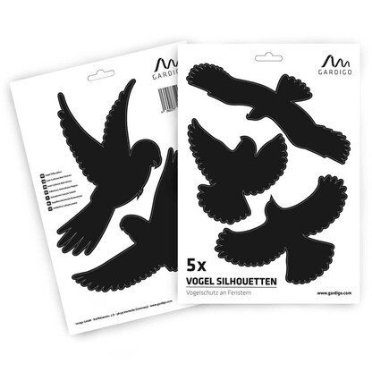 Artikelbild für GARDIGO Aufkleber Vogel Silhouetten, schwarz, 5 St., Artikelnummer 796718
