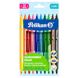 Artikelbild 1 für Pelikan Colorella Duo C407 Filzstifte farbsortiert, 10 St., Artikelnummer 907218