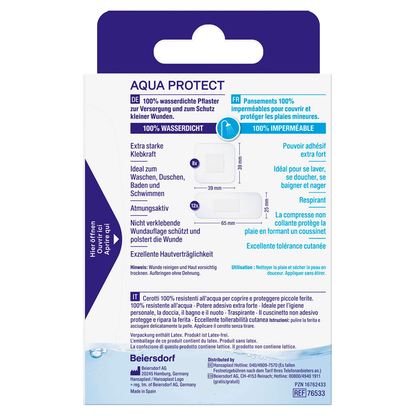 Artikelbild 2 für Hansaplast Pflaster AQUA PROTECT 4808200006 transparent, 20 St., Artikelnummer 497687