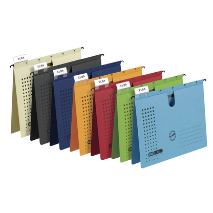 Artikelbild 3 für ELBA Hängehefter chic ULTIMATE Karton blau DIN A4 1x kaufmännische Heftung, 5 St., Artikelnummer 601609