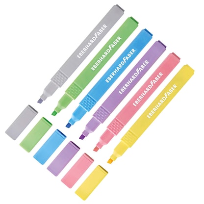 Artikelbild für EBERHARD FABER Slim pastell Textmarker farbsortiert, 6 St., Artikelnummer 274410