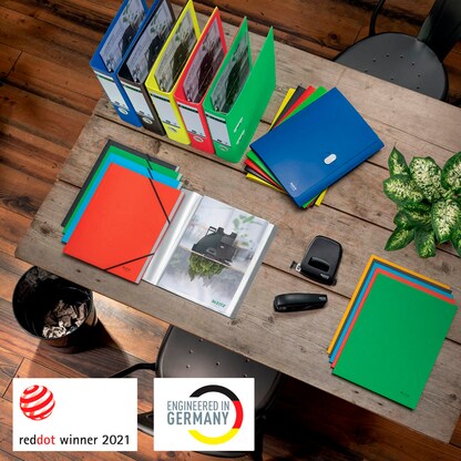 Artikelbild 6 für LEITZ Dokumententasche Recycle 4678 DIN A4 blau genarbt, 1 St., Artikelnummer 854301