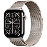 Artikelbild 1 für Apple Watch Series 11 46 mm Titan (GPS+Cellular) Milanaise Armband M/L natur, Artikelnummer 714419