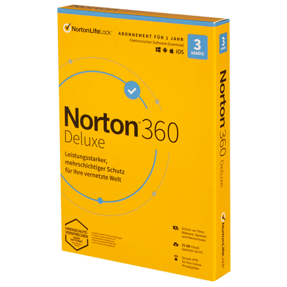 Artikelbild 3 für Norton 360 Deluxe Sicherheitssoftware Vollversion (PKC), Artikelnummer 720171