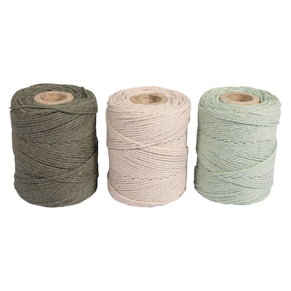 Artikelbild für Rayher Makramee Garn olive, sand, eukalyptus Ø 1,0 mm, 3 St., Artikelnummer 686632