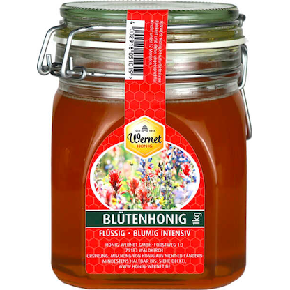 Artikelbild für Wernet HONIG Blütenhonig Honig, 1,0 kg, Artikelnummer 799258