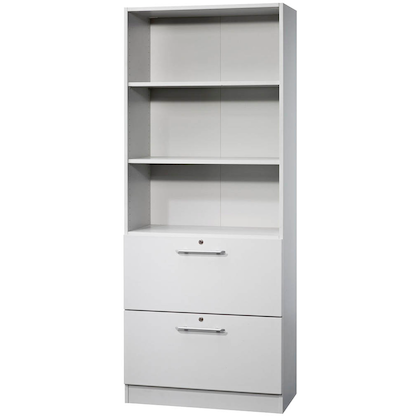 Artikelbild für HAMMERBACHER Regalschrank 7300 RE, V7300/5/5/RE lichtgrau 80,0 x 42,0 x 200,4 cm, 1 St., Artikelnummer 864571