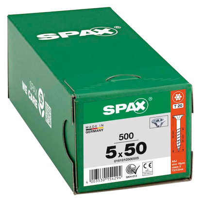 Artikelbild 2 für SPAX® Universalschrauben T20 Senkkopf WIROX 0191010500505 5 mm x 50 mm, 500 St., Artikelnummer 396006
