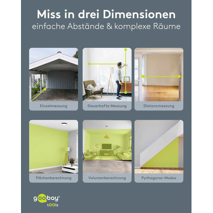 Artikelbild 10 für goobay 77834 Laser-Entfernungsmesser, Artikelnummer 779706