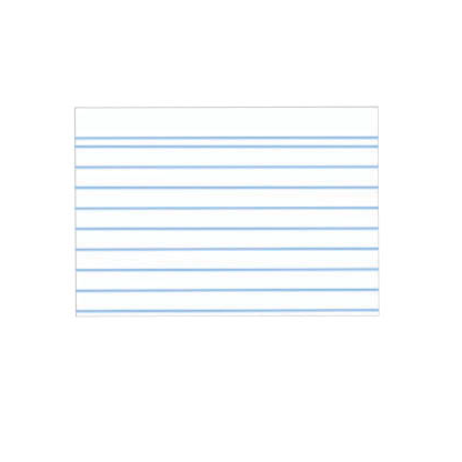 Artikelbild für HAN Karteikarten DIN A8 weiß liniert, 100 St., Artikelnummer 638726