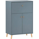 Artikelbild 1 für MÖBELPARTNER Sekretär 500, 153501 blaugrau 65,2 x 39,0 x 101,7 cm, 1 St., Artikelnummer 824117